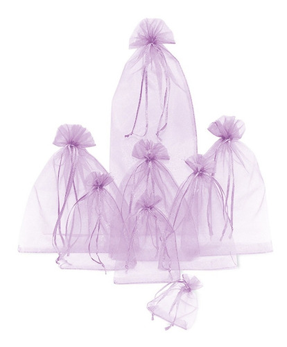 Kit Com 150 Saquinhos De Organza 10x15cm