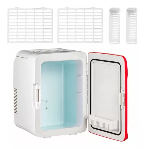 Vevor Mini Refrigerador Pequeño Portátil 12v 45w 10l Rojo