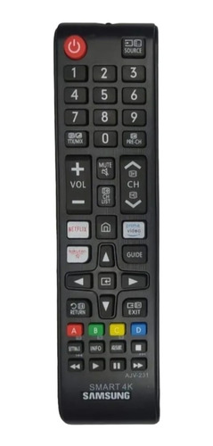 Control Remoto Para Tv Samsung Smart Botón Netflix Y Amazon