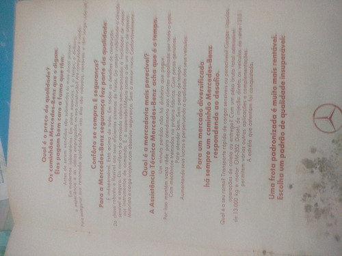 Folletos De Camiones Y Colectivos Mercedes Benz (Usado)