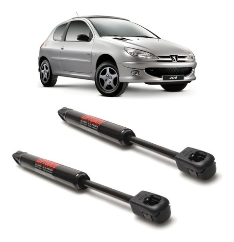 Kit 2 Amortiguadores Portón Baúl Peugeot 206 Coupe 3 Ptas