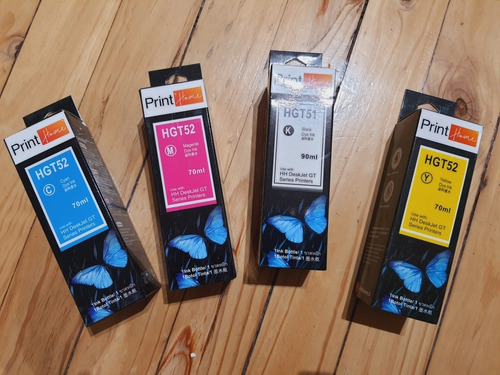 Pack De 4 Tintas Printhome Premium Ink Para Impresoras Hp