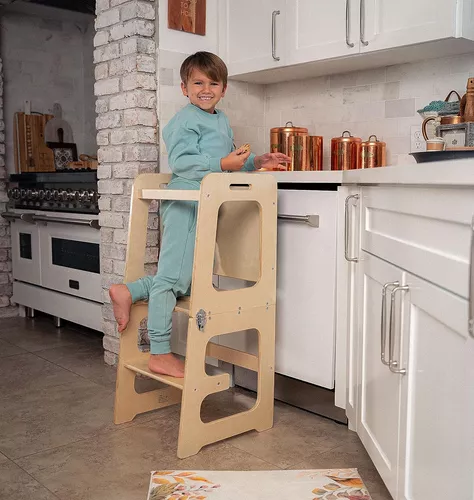 Torre de cocina, Torre para niños pequeños, Torre de aprendizaje