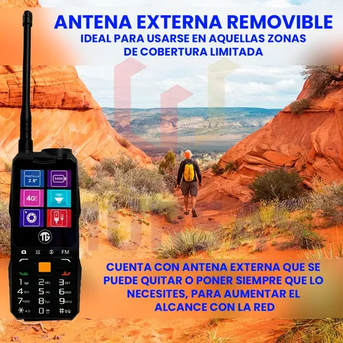 Celular Rompemuros Satelital 4g Linterna Radio Doble Sim