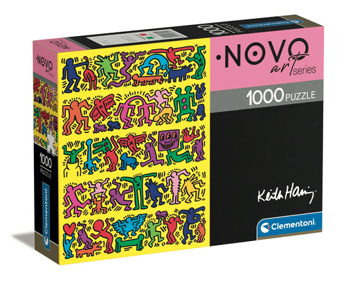Rompecabezas Keith Haring Figuras Pop Art 1000 Pz Clementoni
