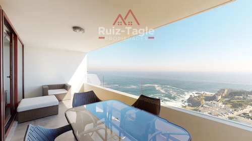 Imagen 3 de 21 de Venta De Bello Departamento En Costas De Montemar, Calle Del
