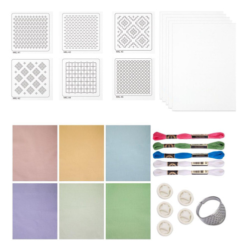 Kit De Set De Material De Hilo De Agua Bordado Soluble En A