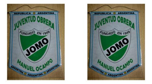 Banderin Grande 40cm Juventud Obrera Manuel Ocampo