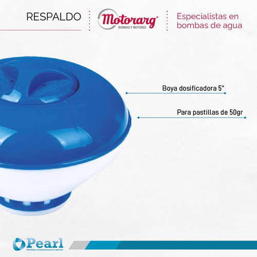Boya Dosificadora 5 Pearl Para Pastillas De Cloro Piscina