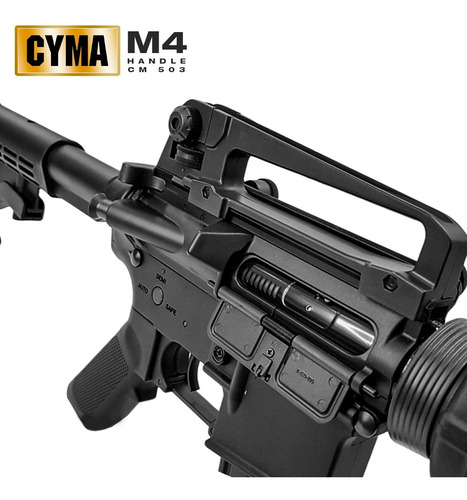 Imagen 5 de 10 de Rifle Marcadora Airsoft Cyma Cm503 Fusil M4