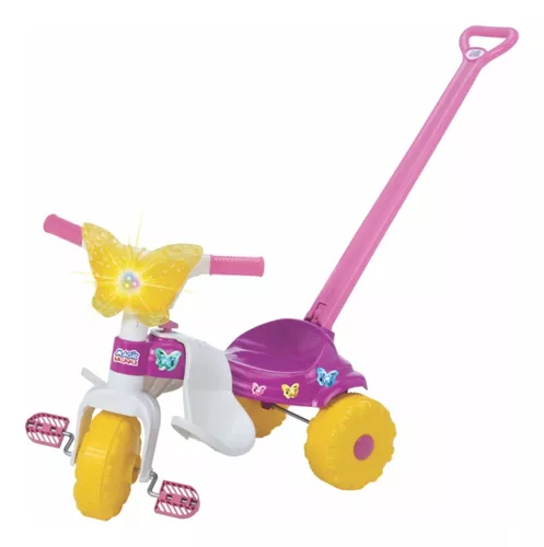 Motoca Infantil Tico Tico Velotrol Com Empurrador Proteção Para