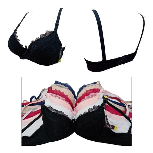 Pack De 5 Brasieres Marca Coobie Intimates 36b Y 38b