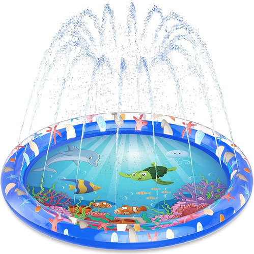 Splash Pad Para Niños Pequeños 68 Agua Splash Mat Sum...