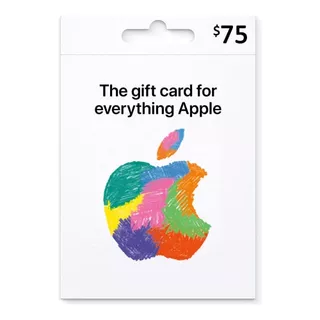 Tarjeta Gift Card Apple/itunes 75 Usd Entrega Rapida