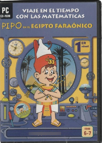 Matematicas Con Pipo 1 Egipto Faraónico Juego Pc-cd Sin Caja