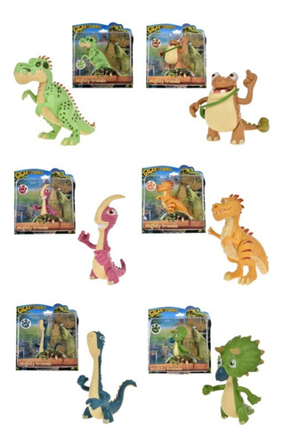 Gigantosaurus Set 6 Figuras Gigantosaurus 13 Cm Altura 