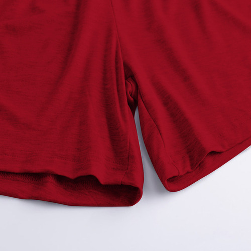 Pantalones Cortos De Verano Con Cintura Elástica Y Cintura D