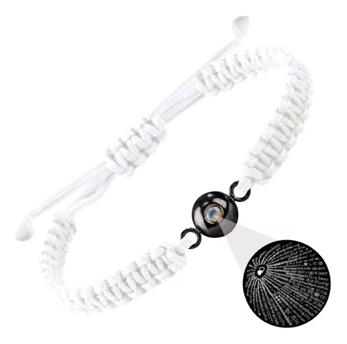 Pulsera Te Amo 100 Idiomas Ajustable Centro Acero Quirúrgic Negro 12 Cm 25 Cm