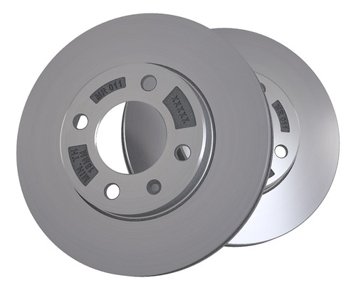 Par Disco Freio Ventilado 4 Furos Vw Gol Parati Santana