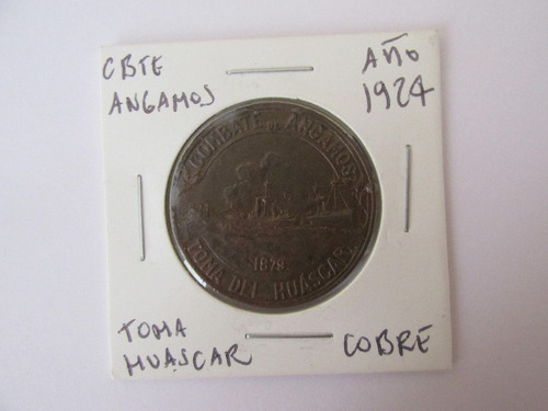 Antigua Medalla Toma Del Huascar Guerra Pacifico Año 1924