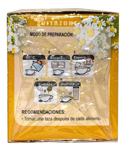 Imagen 4 de 4 de Té Manzanilla 36 Sobres Therbal