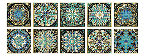 Adhesivos De Pared Home Accents Decor Con Diseño De Mandala,