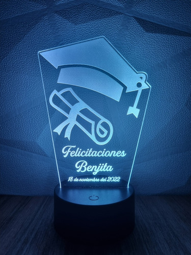 Graduación Regalo Personalizado Pack 10 Unidades Lampara Led