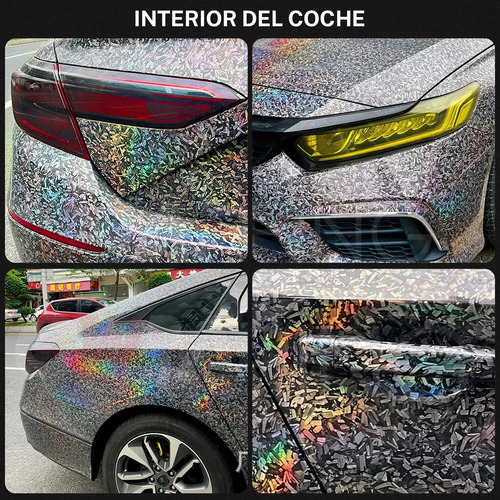 ` Vinil Fibra Carbon Glossy Wrap Automotriz Envoltura