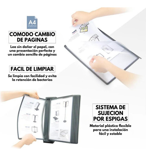 Display Organizador Pared Oficina Hojas Escritorio Aidata