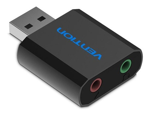 Tarjeta De Sonido Vention Usb Vab-s17-b Sin Cable Externa