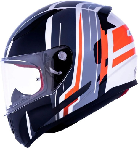 Capacete Ls2 Ff353 Rapid Flag Preto/azul/branco Lançamento 