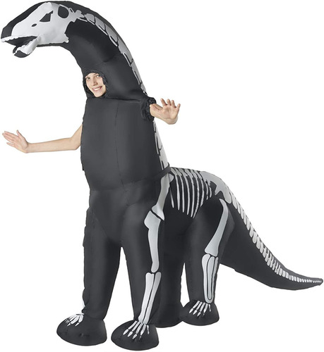 Disfraz Inflable De Dinosaurio Esqueleto Para Niños