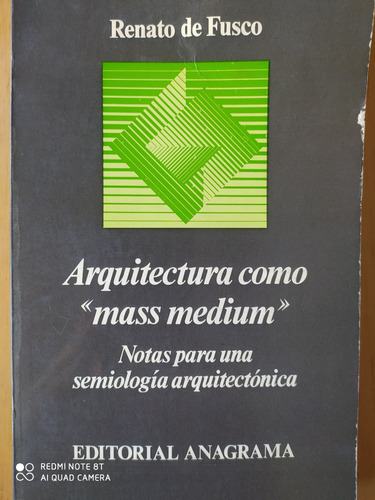 Arquitectura Como Mass Medium / Renato De Fusco