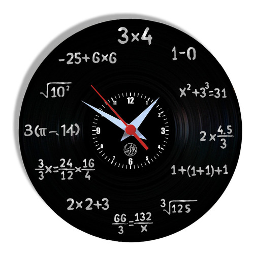 Relógio De Parede Vinil - Matemática Professor Profissão