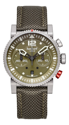 Relógio Hanhart Primus Survivor Pilot Automatic 740.290 Verde