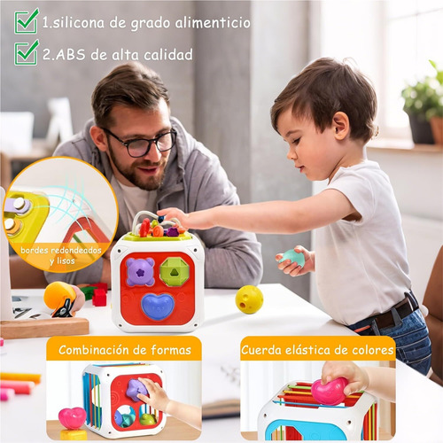 Juguetes Sensoriales De Formas, 7 En 1 Juguetes Montessori