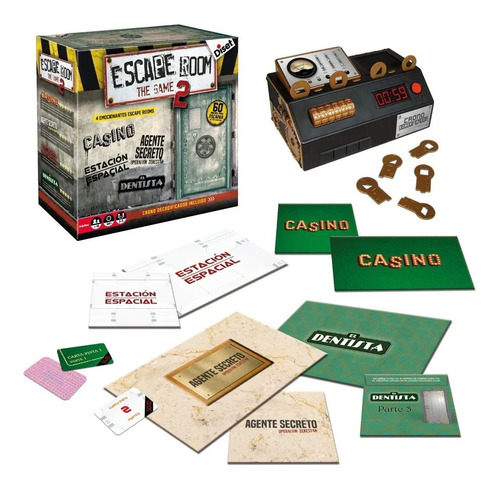 Imagen 3 de 9 de Juego De Mesa Sala Escape Room The Game 2 Español Ingenio