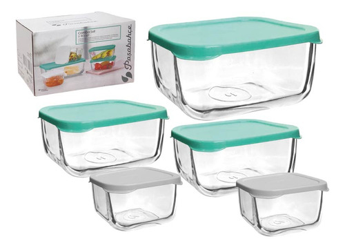 Set De 5 Envases De Almacenaje