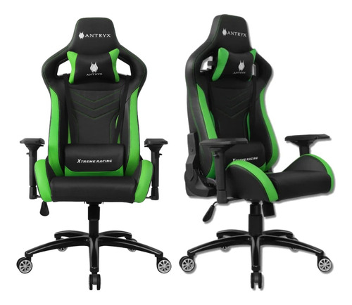 Silla Gamer Antryx Xtreme Racing Viking Green 4d Axr-6500-4g