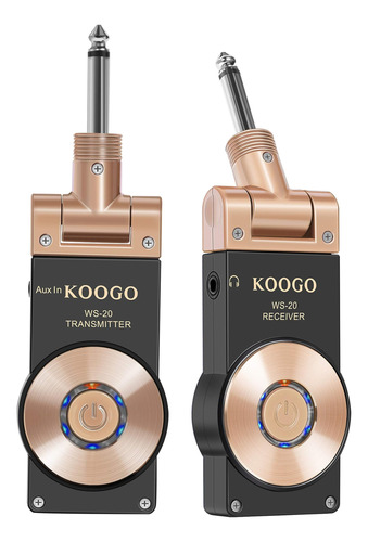 Koogo Sistema Inalámbrico De Guitarra 2,4 Ghz Transmisor A