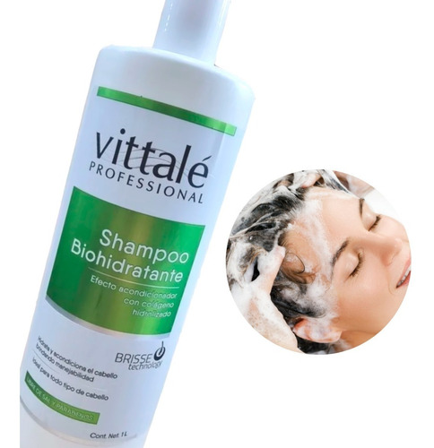 Vittale 12 Shampoo Biohidratante Sin Sal Sin Parabenos 1l