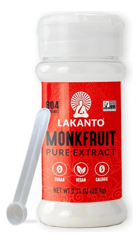 Lakanto Extracto Puro De Monk Fruit Sin Eritritol. 20gr.