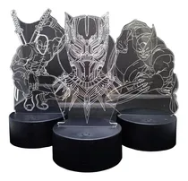 Comprar Lamparas 3d Luces Led Diseño De Deadpool En Acrílico