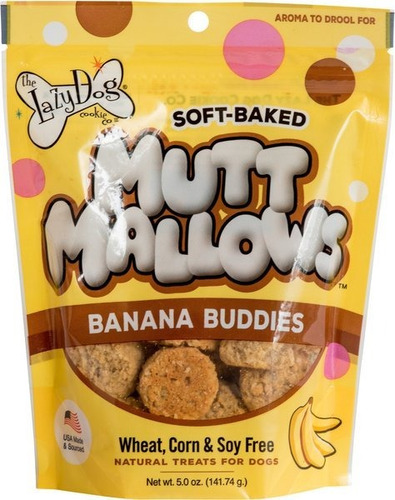 The Lazy Dog Cookie Co.  Mutt Mallows Banana Buddies Soft-ba