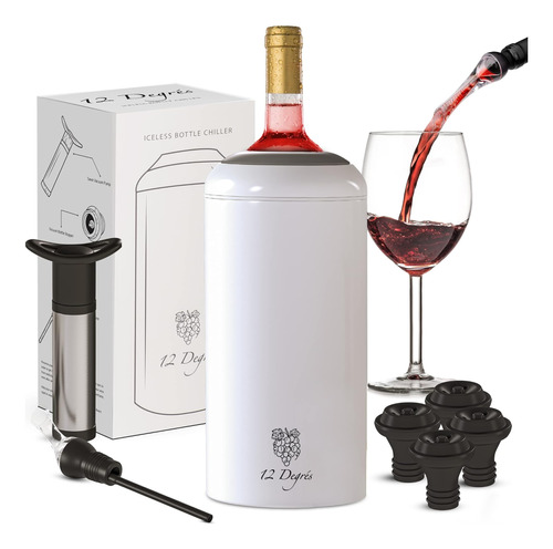 12 Degrés Iceless Wine Chiller Set - Regalos De Vino Perfect