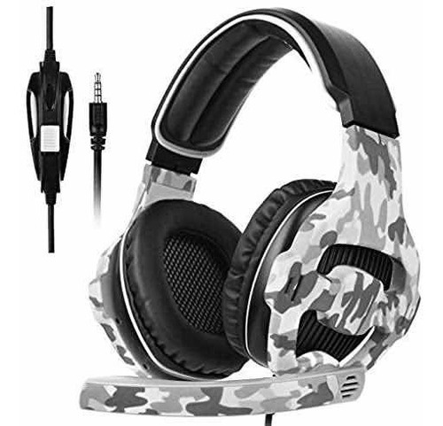 Auricular Gamer Sades Sa-810 Ps4/ Pc-tablet/ Tel / Makkax Color Camuflado