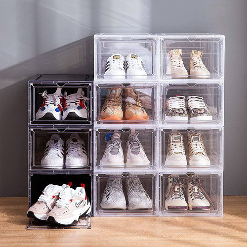Caja De Zapatos Con Parte Delantera Abatible, Juego De ...