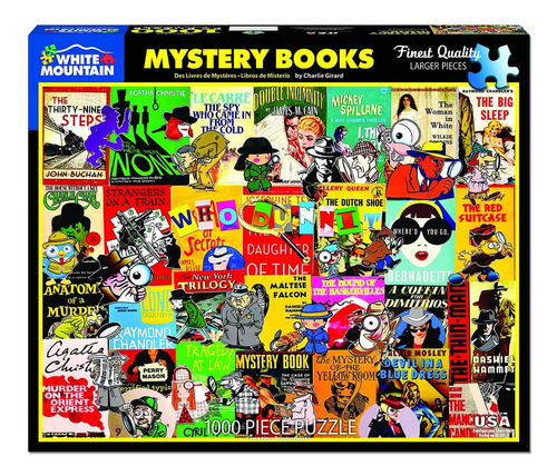 White Mountain Puzzles Mystery Books - Puzzle De 1000 Piezas
