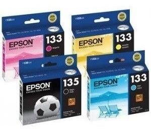 Cartucho Epson 133 Original Colores + 135 Negro Oferta Combo