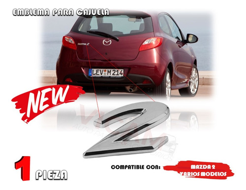 Emblema Numero Para Cajuela Mazda 2 Varios Modelos